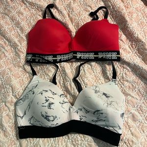 Victoria’s Secret wear everywhere wireless lightly set of 2 bras